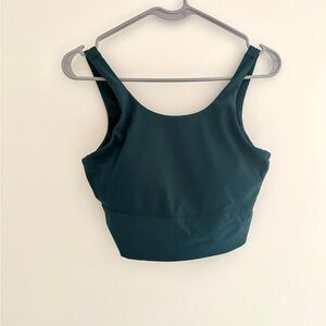 Crz Yoga Teal Crop Top Lightweight Athleisure
